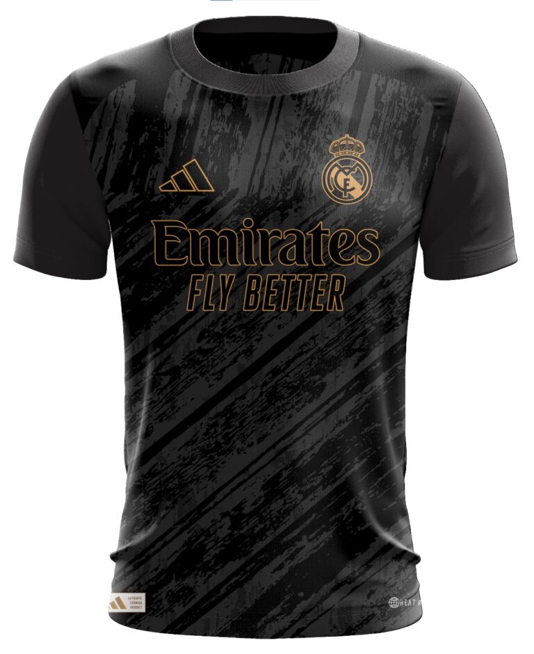 Real Madrid Special Edition Black Splash Jersey – Emirates Fly Better