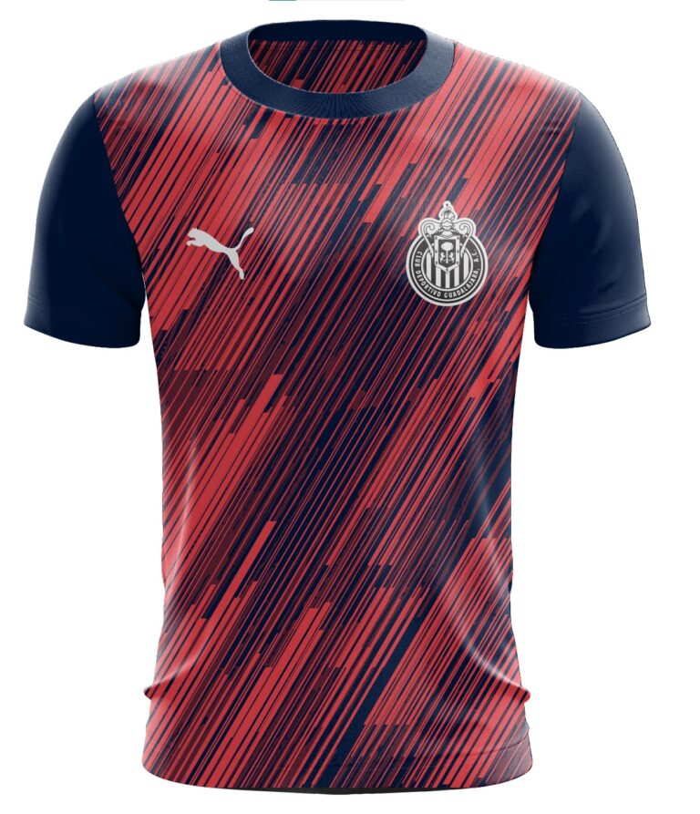 Chivas de Guadalajara Home Jersey – Puma Red & Navy Stripes