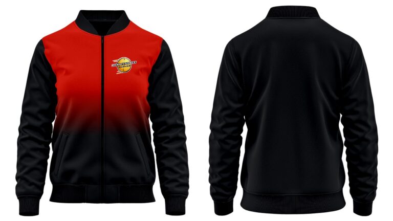 Bold & Sleek Custom Track Hoodie – Red & Black Edition